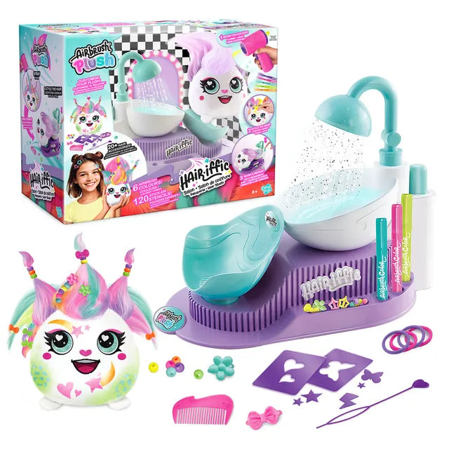 Buy Canal Toys Airbrush Plush Hair Iffic Hair Style Salon Kit | Yallatoys.com