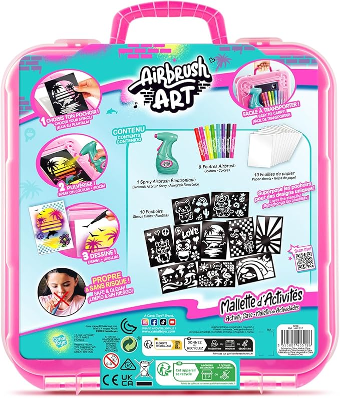 Buy Canal Toys Airbrush Art Activity Case | Yallatoys.com