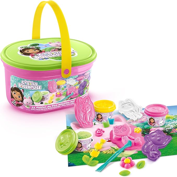 Buy Gabbys Dollhouse Kitty Fairy Garden Bucket Set | Yallatoys.com