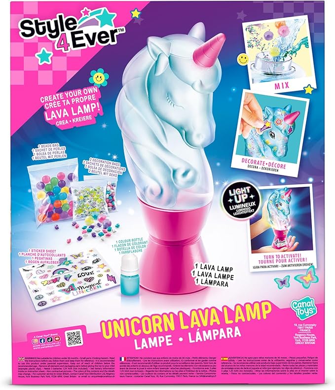 Buy Canal Toys Style 4 Ever Unicorn Diy Lava Lamp | Yallatoys.com