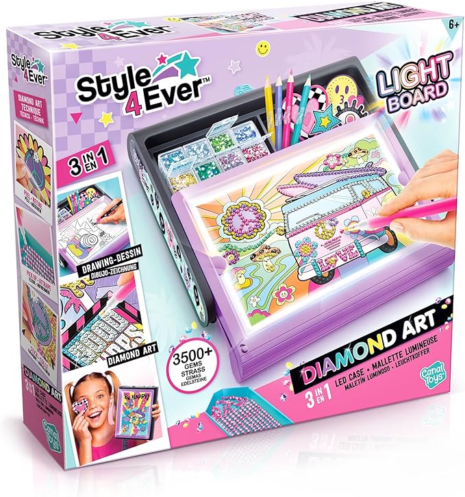 Buy Canal Toys Diamond Art 3 in 1 LED Case 
 | Yallatoys.com