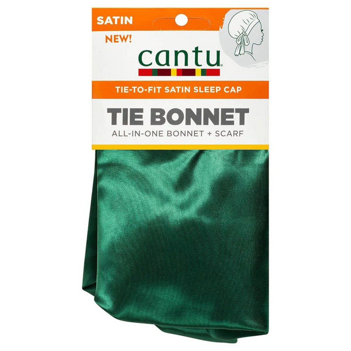 Cantu Satin Sleep Tie Bonnet Green Cantu Yallatoys