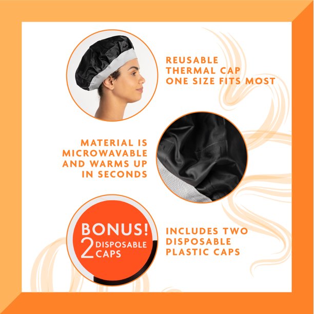 Cantu Deep Conditioning Heat Activated Treatment Hair Cap 2pcs Cantu Yallatoys