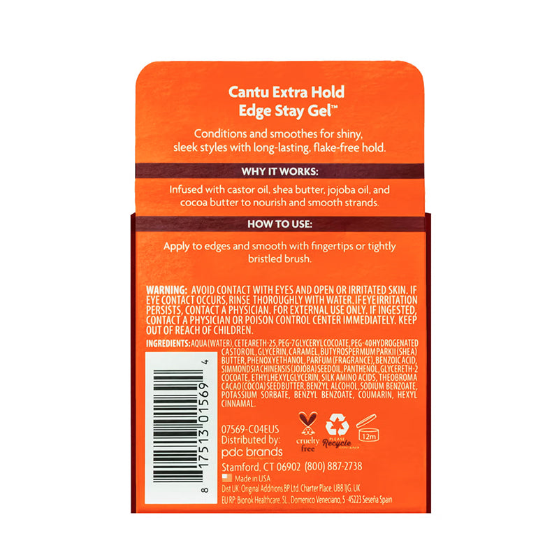 Cantu Extra Hold Edge Stay Gel with Shea Butter 64g Cantu Yallatoys