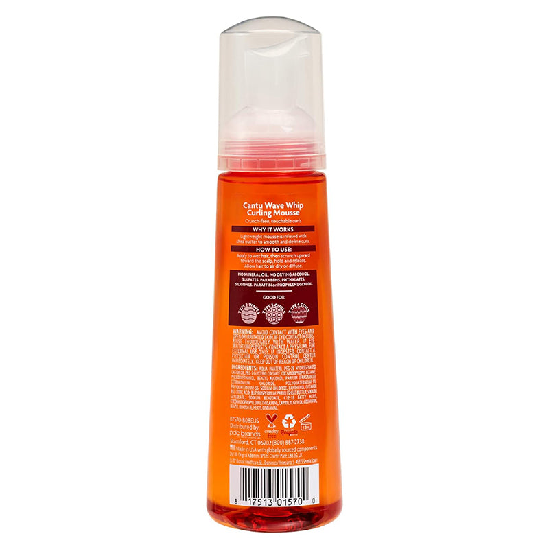 Cantu Wave Whip Curling Mousse with Shea Butter for Natural Hair 248ml Cantu Yallatoys