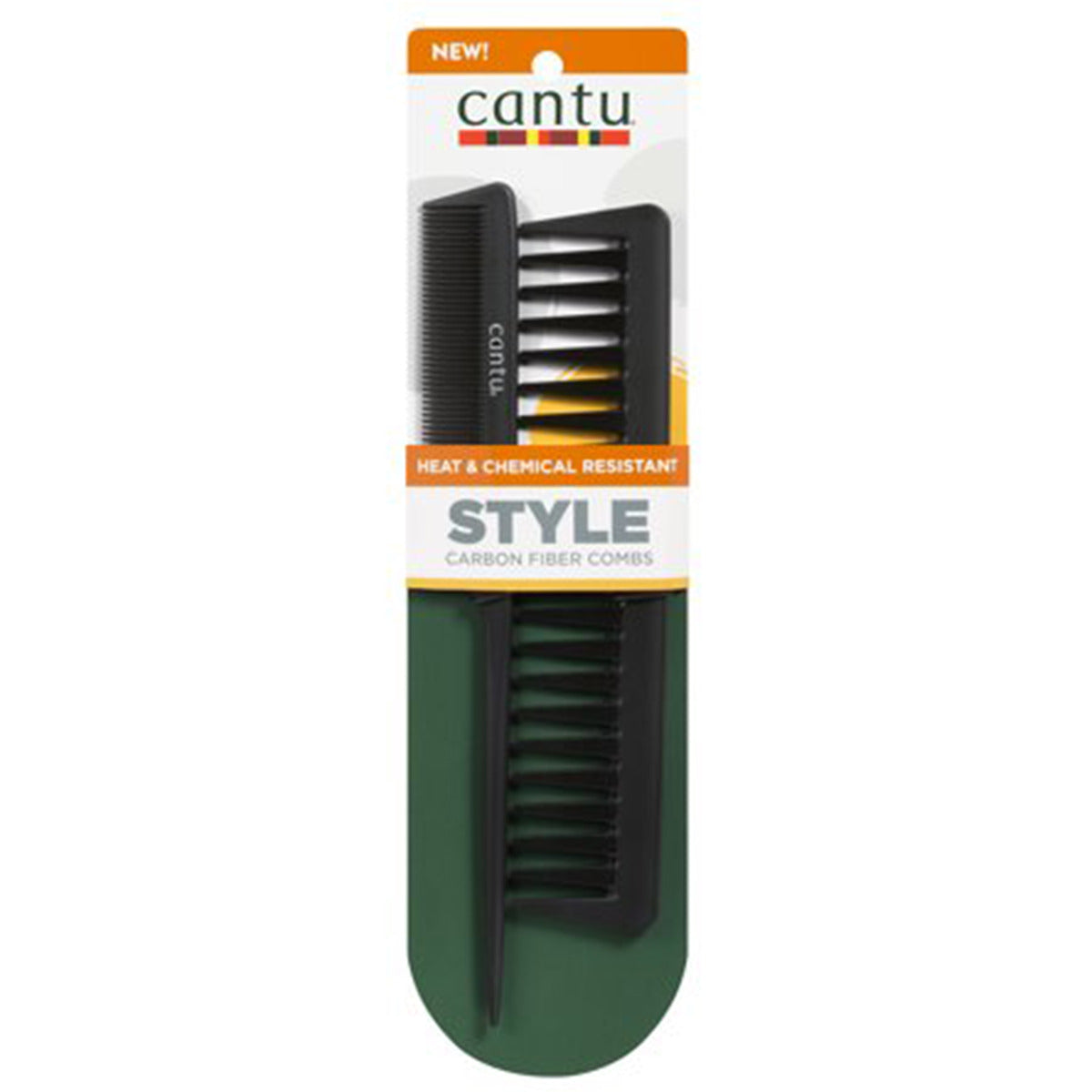 Cantu Accessories Heat Resistant Comb 2pc Cantu Yallatoys