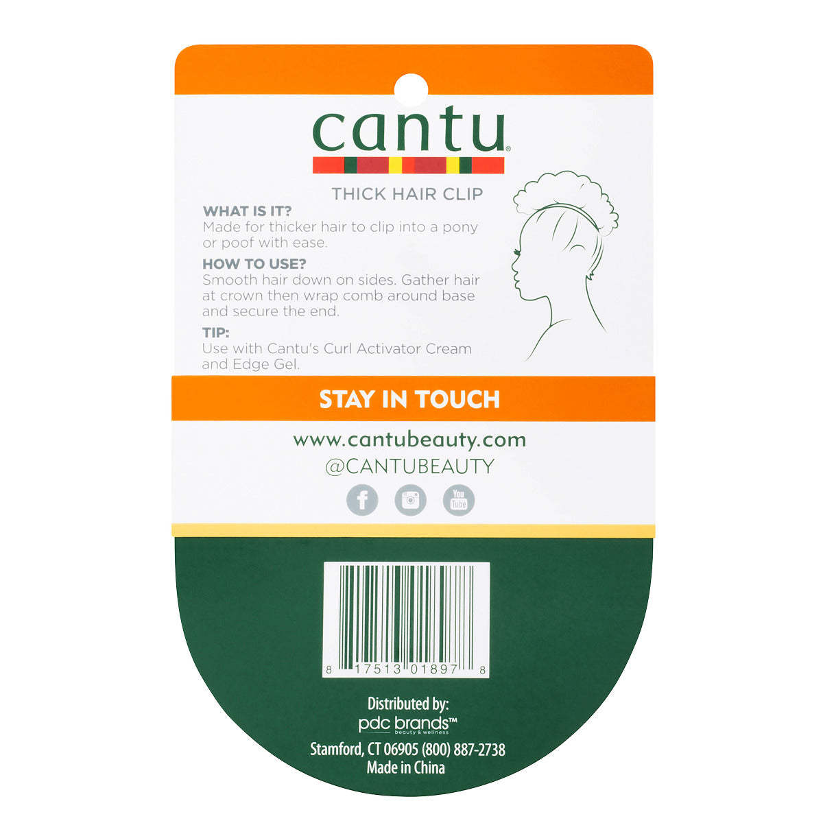 Cantu Extra Grip Thick Banana Hair Clip Cantu Yallatoys