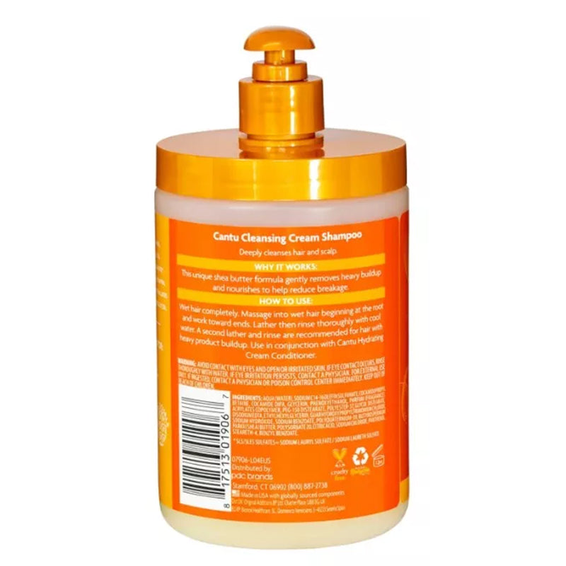 Cantu Sulfate Free Cleansing Cream Shampoo with Shea Butter for Natural Hair 709g Cantu Yallatoys