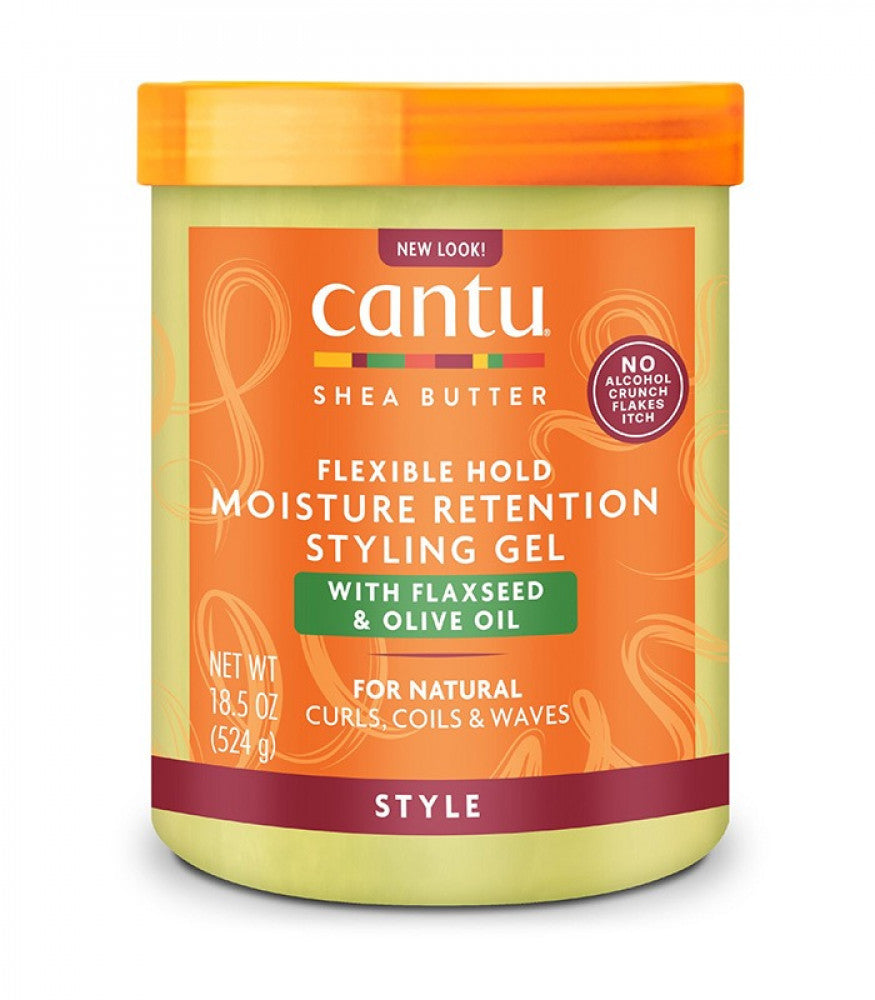 Cantu Shea Butter Maximum Hold Moisture Retention Style Gel With Flaxseed & Olive Oil 524g Cantu Yallatoys