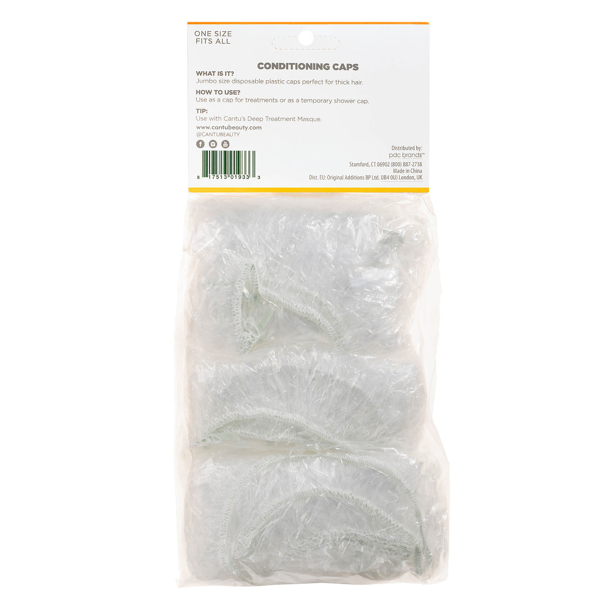 Cantu Jumbo Disposable Conditioning Caps 20pcs Cantu Yallatoys
