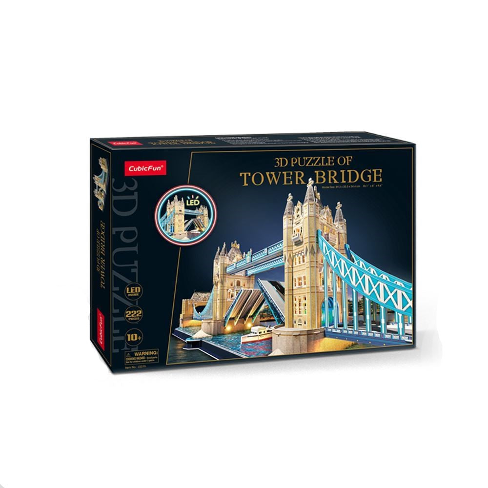 Buy Cubic Fun 3D Led Puzzle Tower Bridge 222pcs | Yallatoys.com