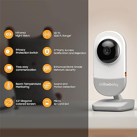 Chillax Baby 4.3 Smart HD Baby Monitor Chillaxbaby Yallatoys