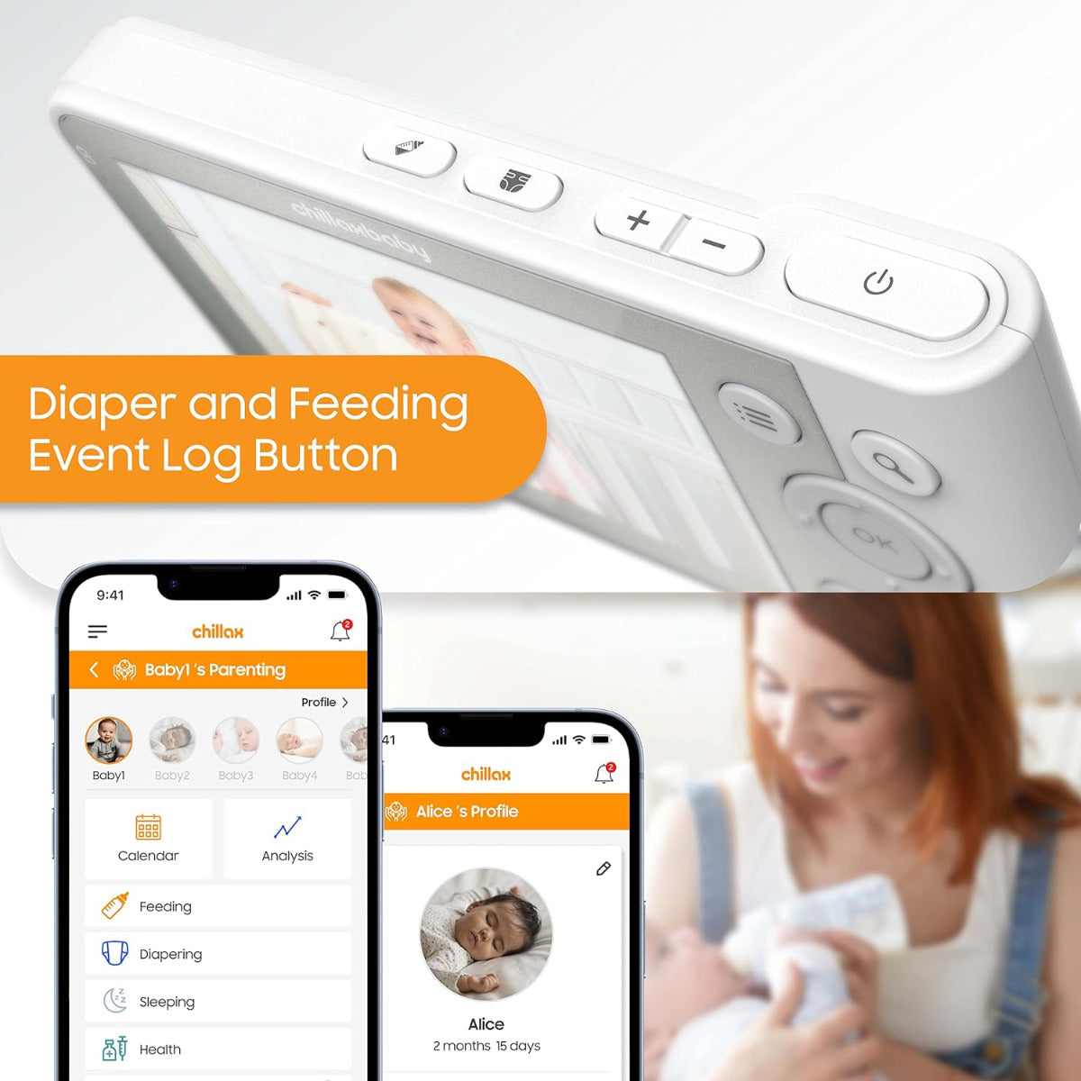 Chillax Baby 4.3 Smart Hd Giraffe Baby Monitor Chillaxbaby Yallatoys