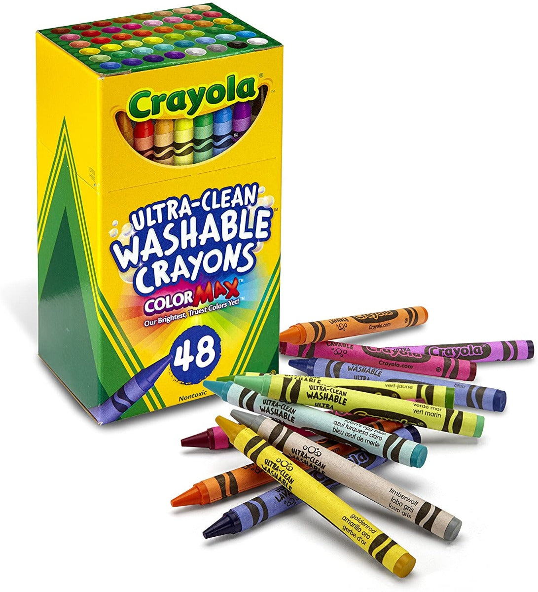 Buy Crayola Ultra Clean 48 Washable Crayons | Yallatoys.com