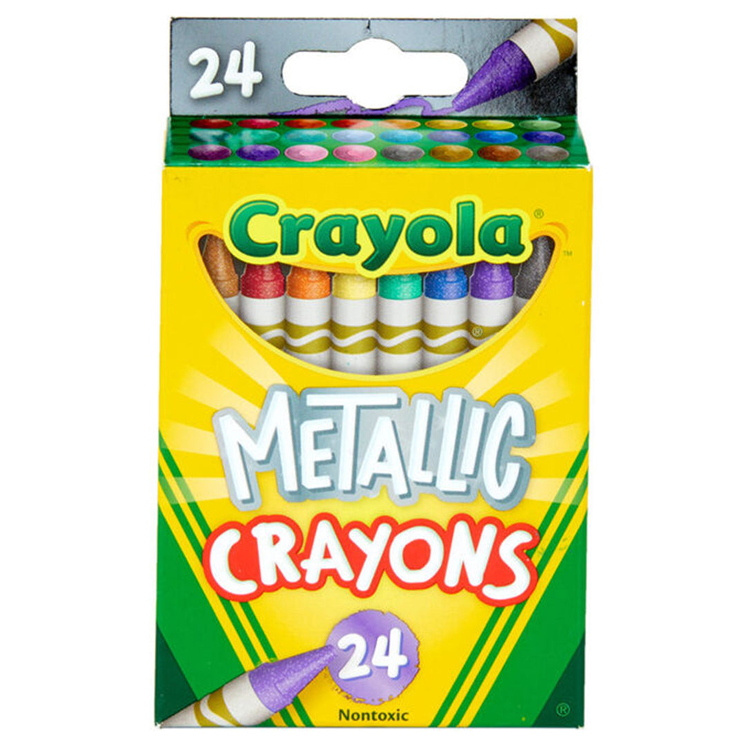 Buy Crayola 24 Metallic Coloured Pencils Multi Coloured | Yallatoys.com