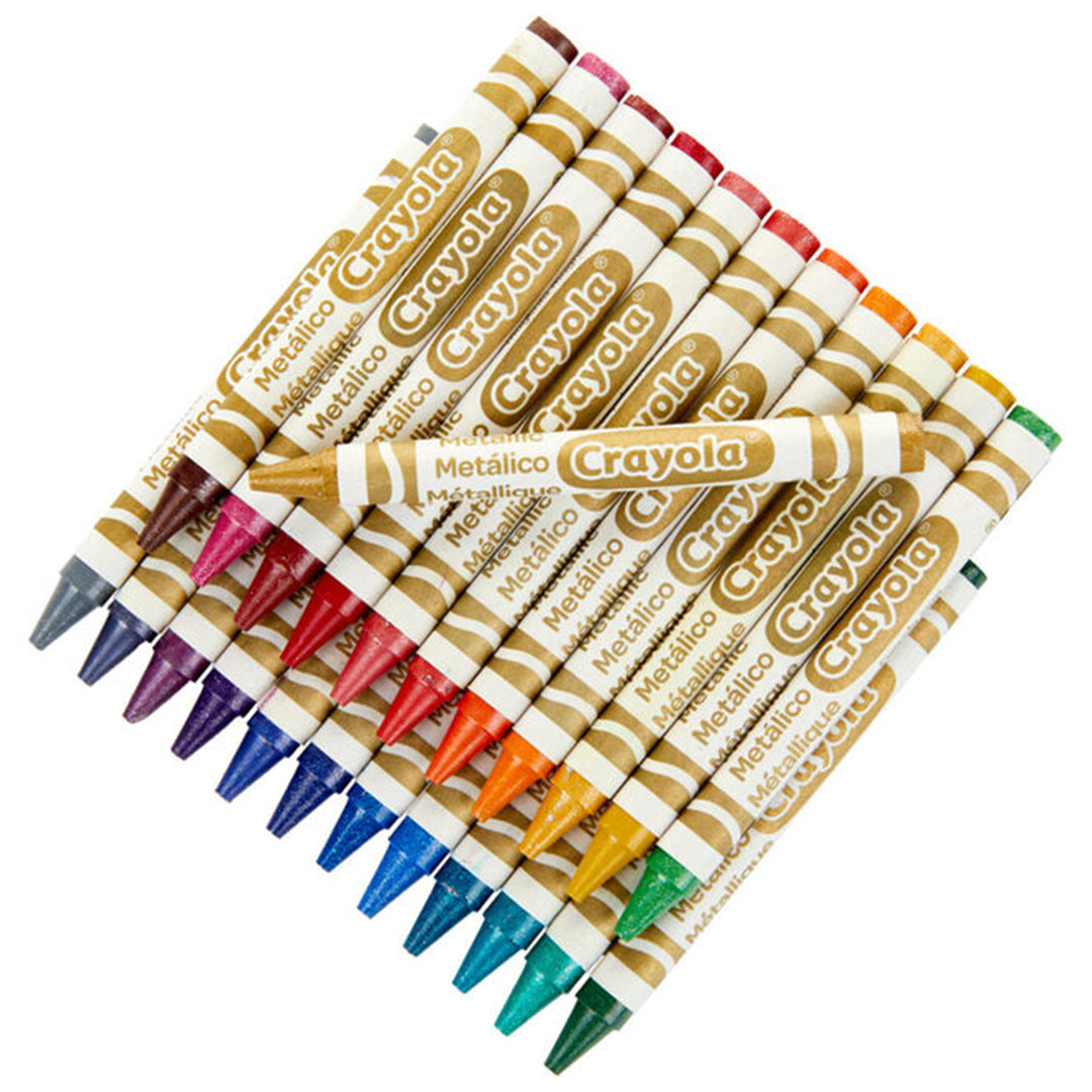 Buy Crayola 24 Metallic Coloured Pencils Multi Coloured | Yallatoys.com