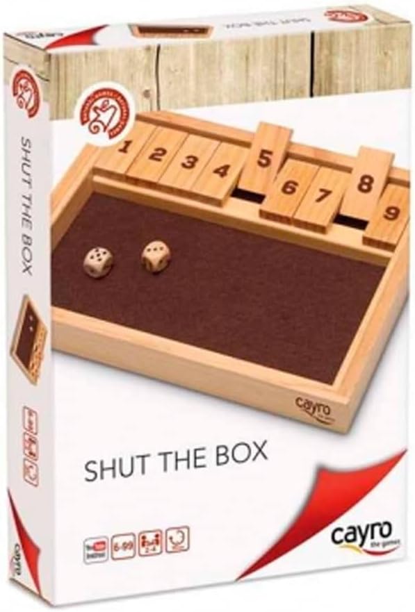 Buy Cayro Wooden Shut The Box Puzzle Game | Yallatoys.com