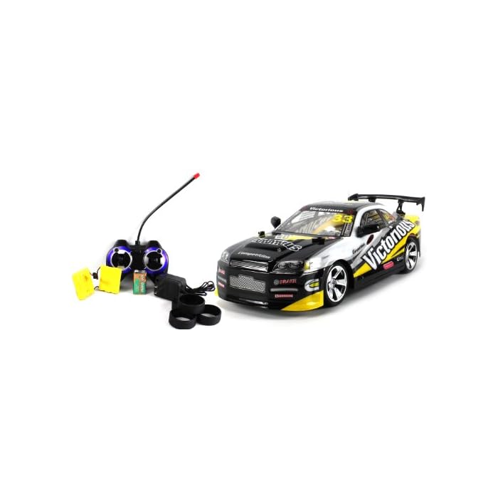 Buy Crazon Forward Drift Car With Light Yellow Scale 1:14 | Yallatoys.com