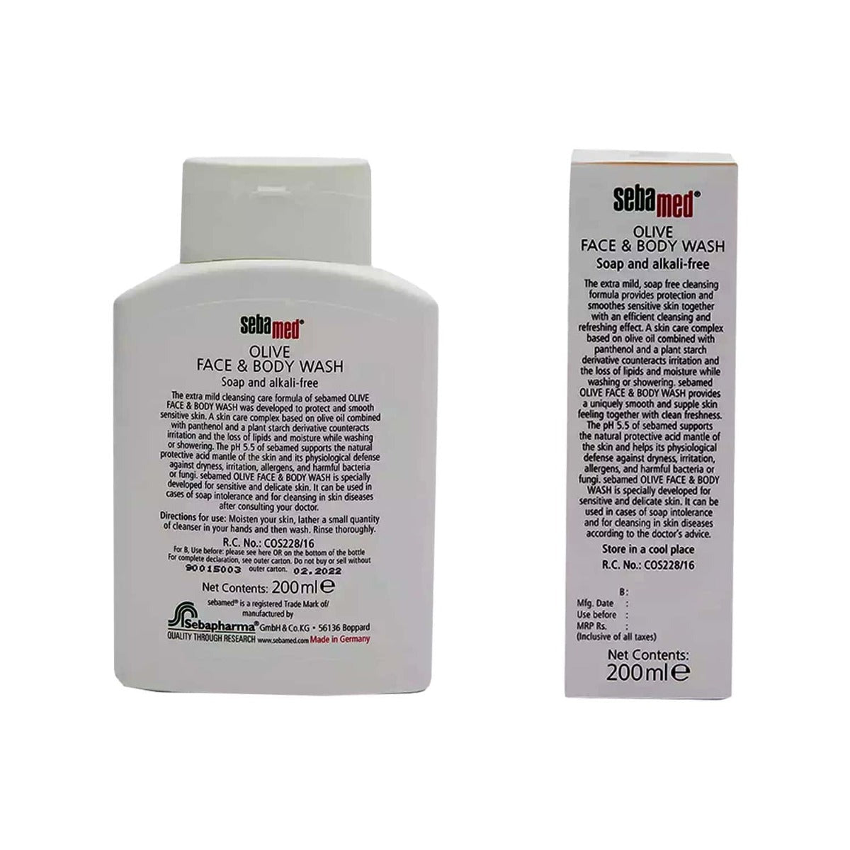Sebamed Olive Face & Body Wash 200ml Sebamed Yallatoys