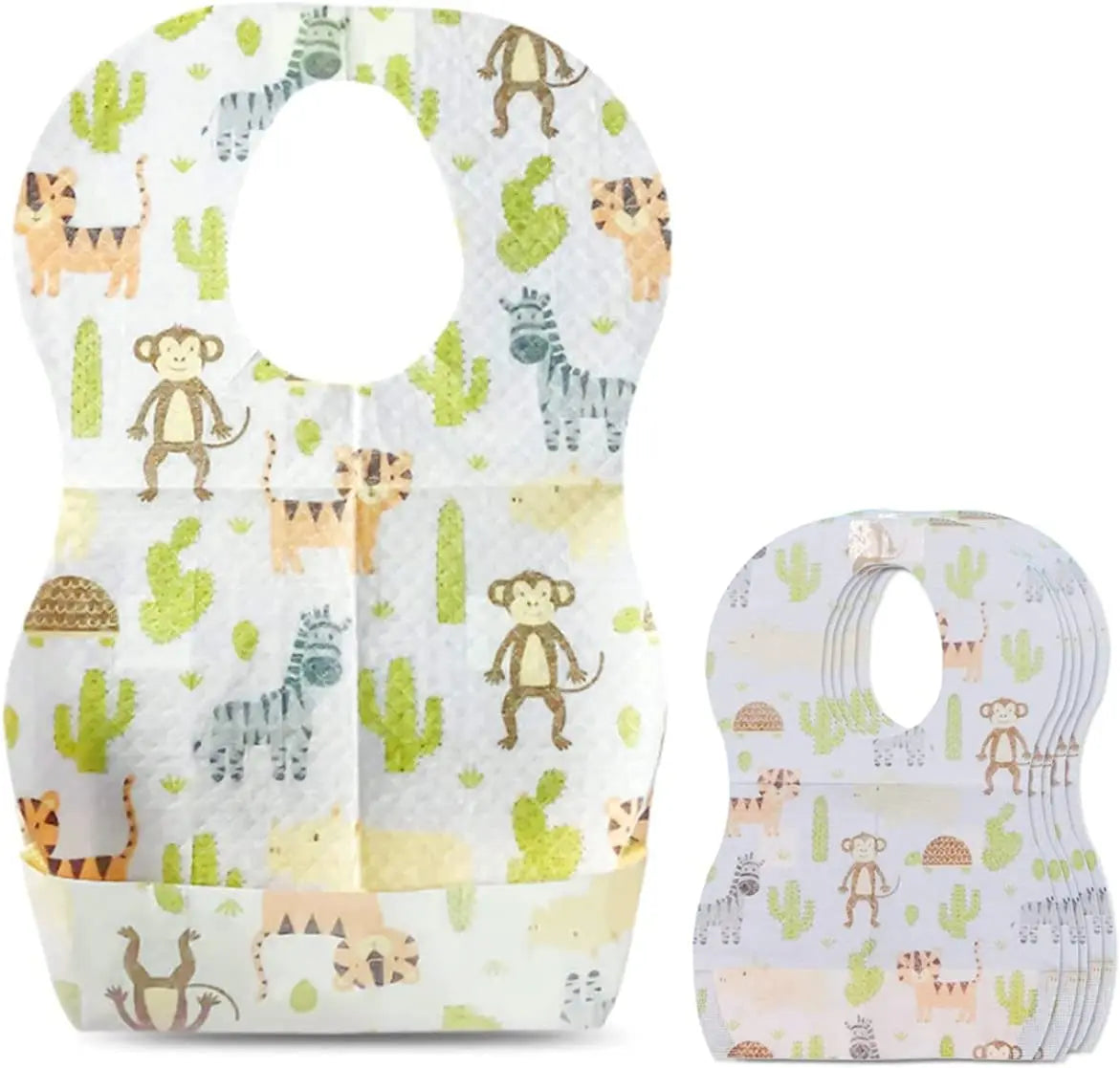 Star Babies Disposable Bibs Pack Of 15 Animals Star Babies Yallatoys