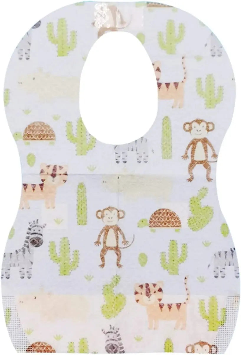 Star Babies Disposable Bibs Pack Of 5 Animals Star Babies Yallatoys