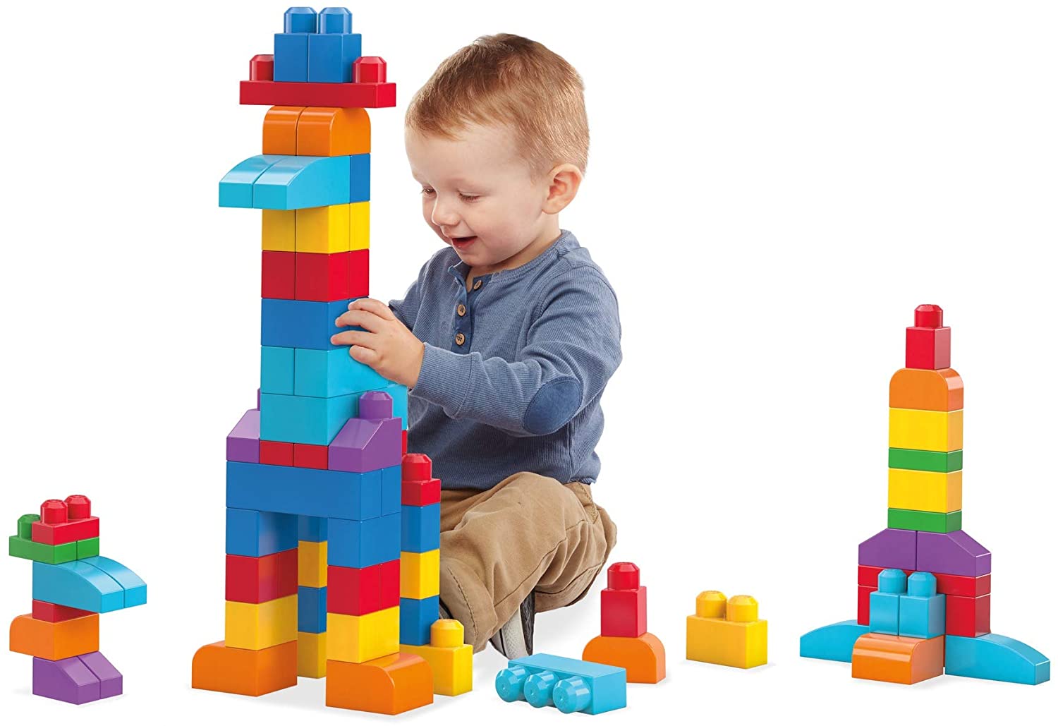 Buy Mega Bloks First Builders Building Bag 60Pcs Classic | Yallatoys.com