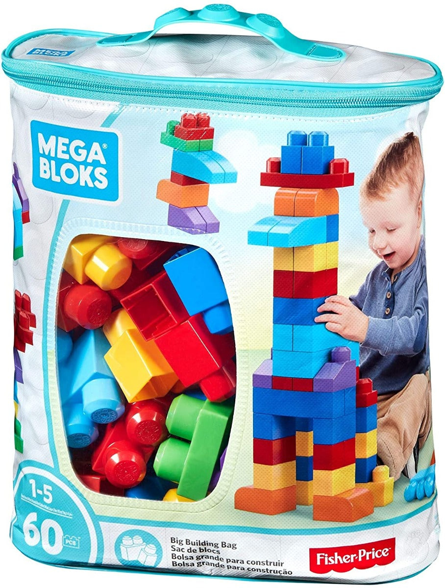 Buy Mega Bloks First Builders Building Bag 60Pcs Classic | Yallatoys.com