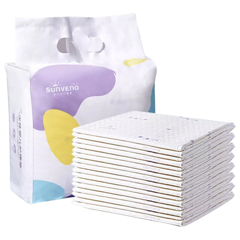 Sunveno Sunveno Disposable Absorbent Changing Mat Pack Of 20Pcs White Sunveno Yallatoys