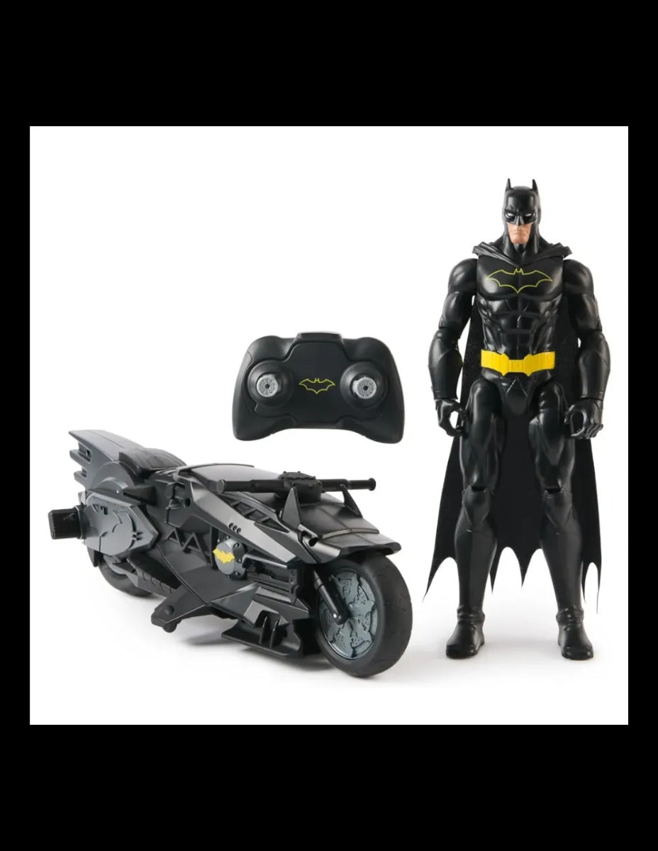 Buy DC Batman Stealth Remote Control Batcycle with Batman Figure | Yallatoys.com