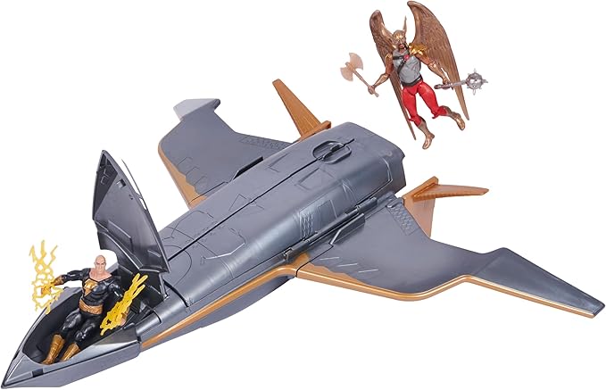 Buy Dc Universe Hawk Cruiser Patrol Includes Black Adam And Hawkman Action Figures 40cm | Yallatoys.com