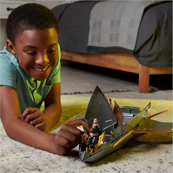 Buy Dc Universe Hawk Cruiser Patrol Includes Black Adam And Hawkman Action Figures 40cm | Yallatoys.com