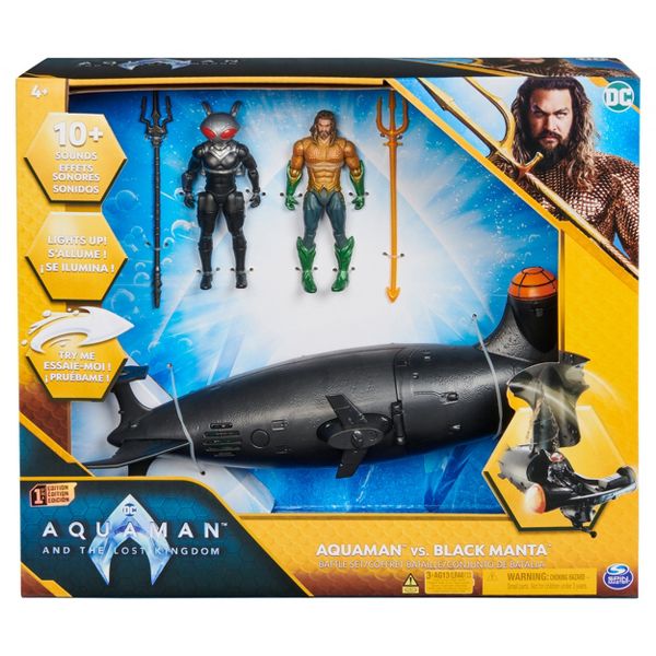 Buy Dc Aquaman Vs Black Manta Battle Action Figure Playset | Yallatoys.com