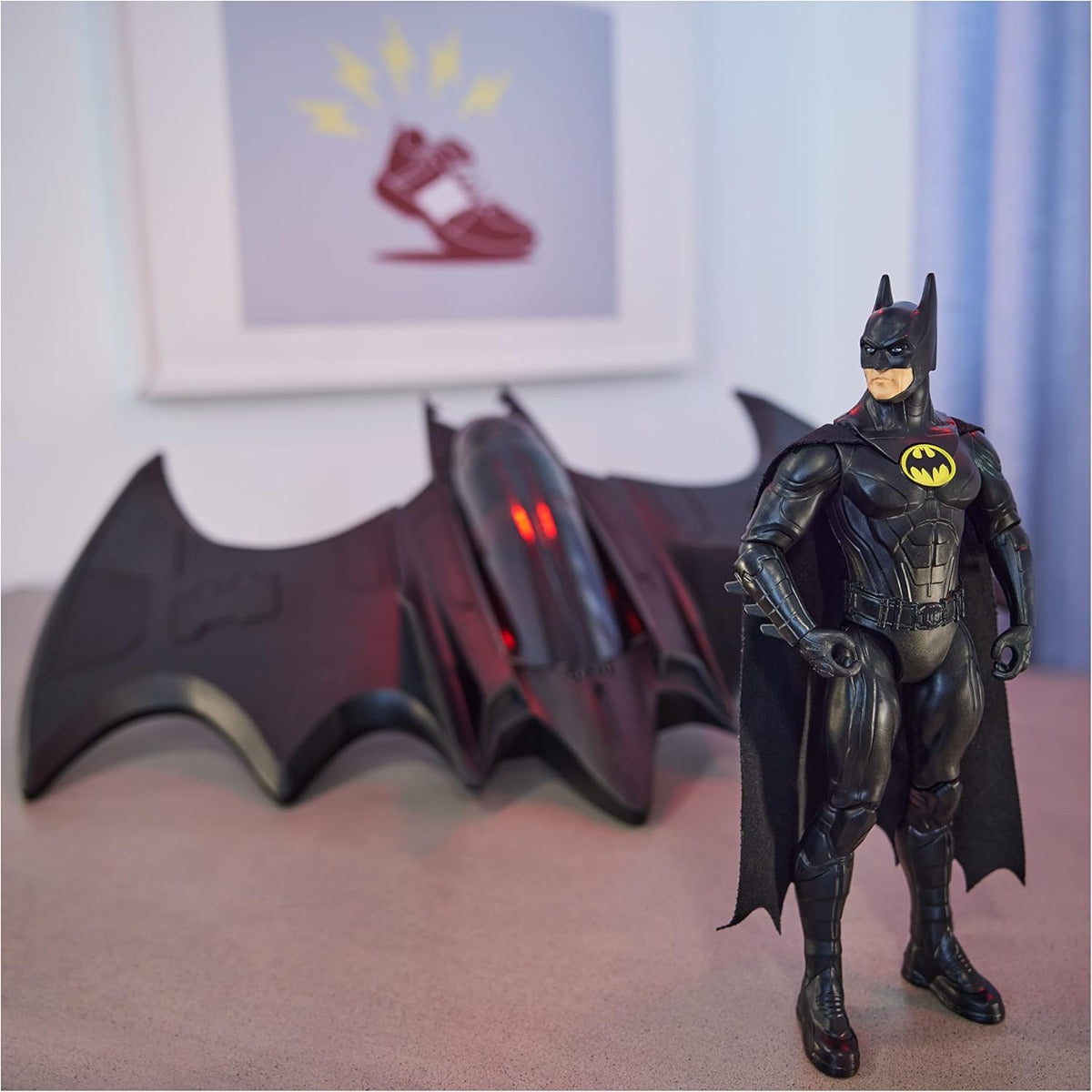 Buy Dc Universe Flash Movie Batwing With Batman Figure 12Inch | Yallatoys.com