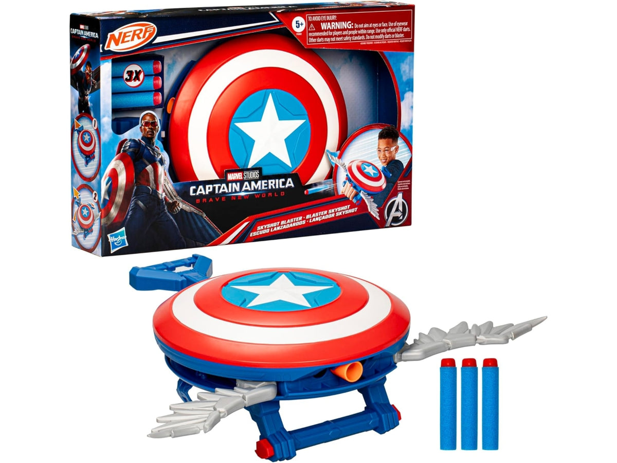 Buy Captain America Nerf Shield Dart Launcher | Yallatoys.com