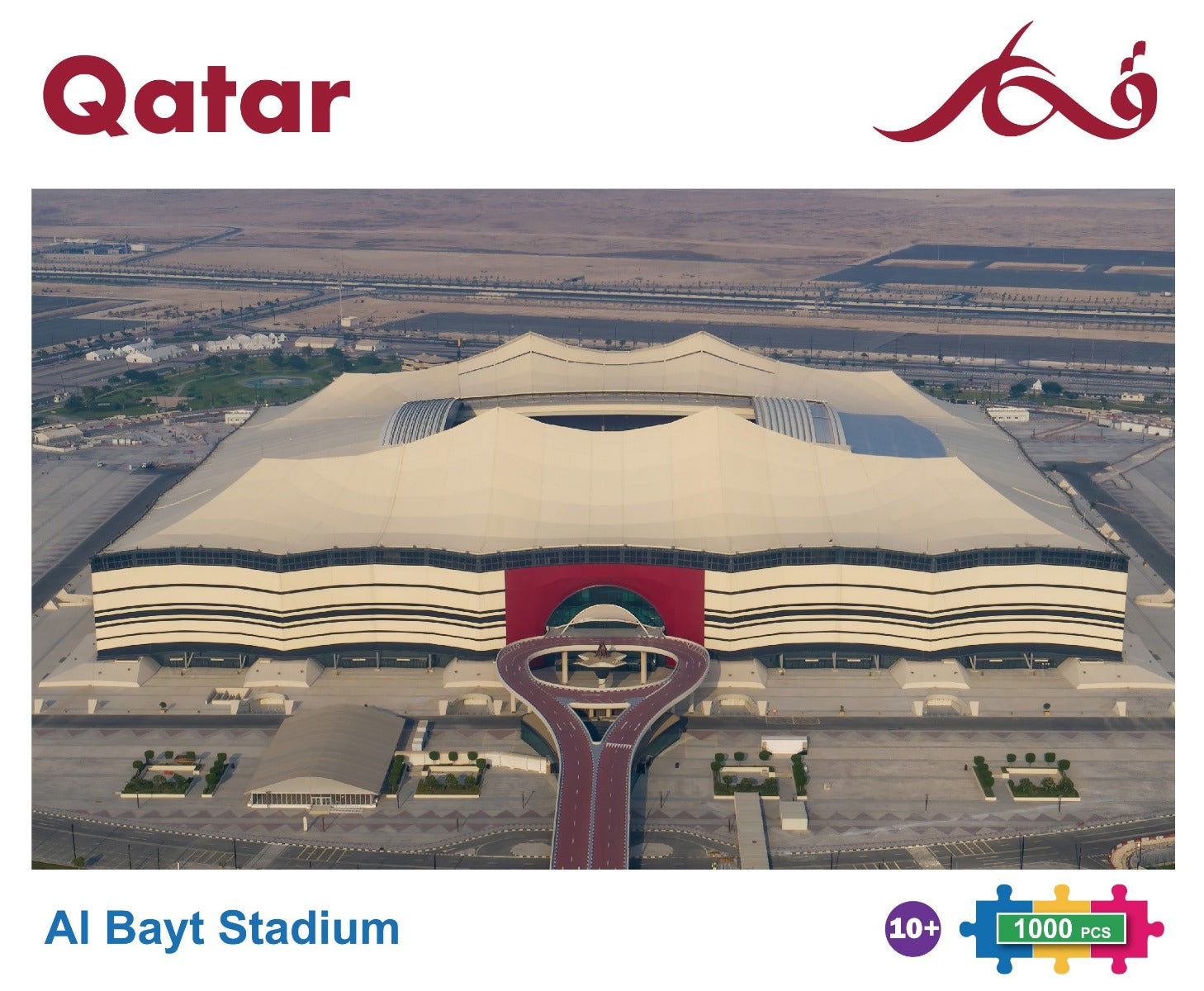 Buy Al Bayt Stadium 1000pcs Puzzle | Yallatoys.com