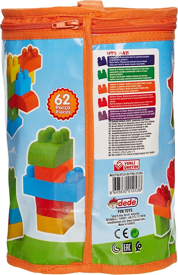 Buy Dede Multi Blocks 62Pcs | Yallatoys.com
