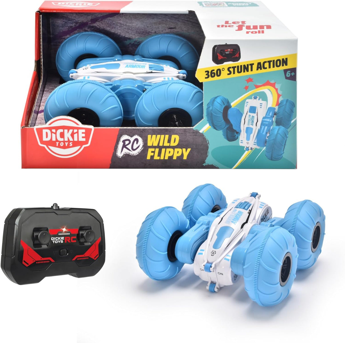 Buy Dickie Remote Control Wild Flippy Blue Rotation and Flip Function | Yallatoys.com