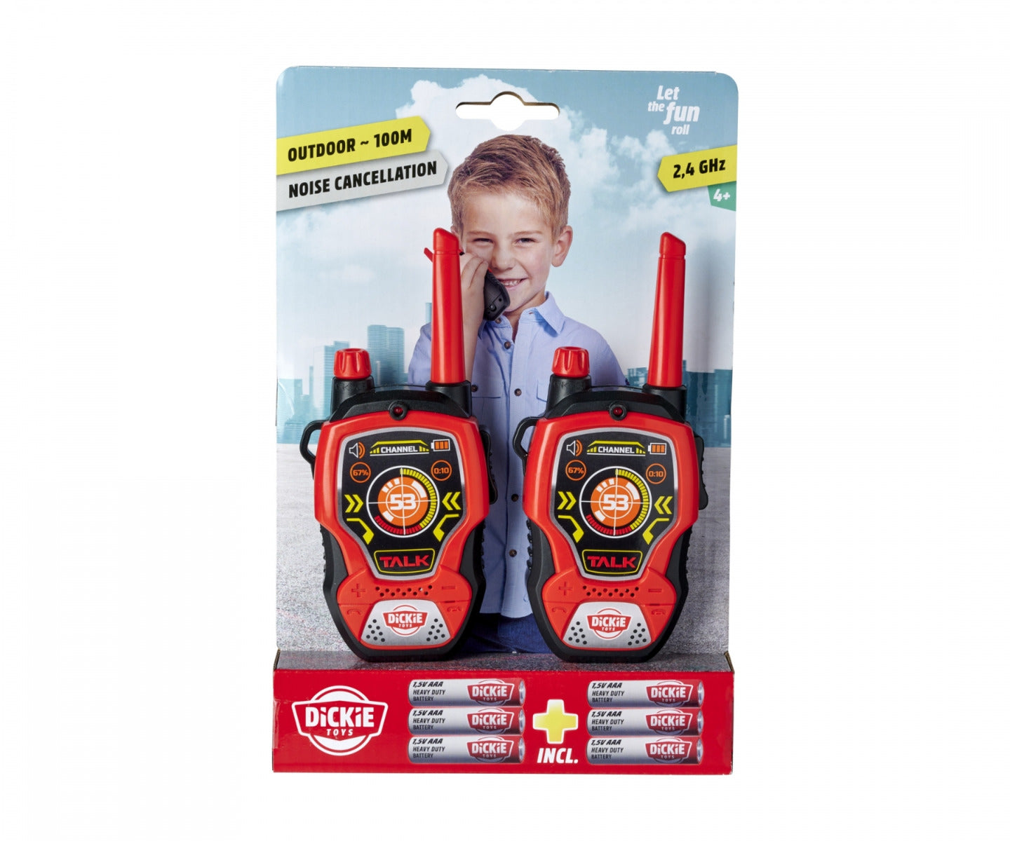 Buy Dickie Walkie Talkie Fun Red Black | Yallatoys.com