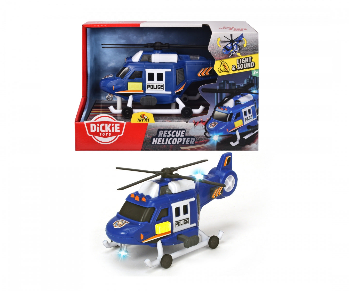 Buy Dickie Police Rescue Helicopter Toy | Yallatoys.com