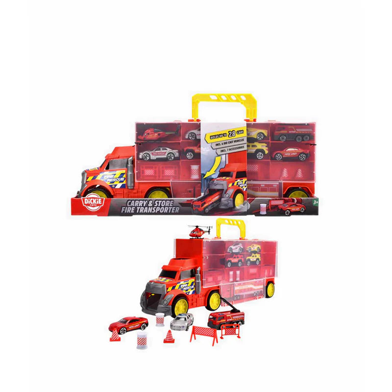 Buy Dickie Toys Carry And Store Transporter Fire | Yallatoys.com