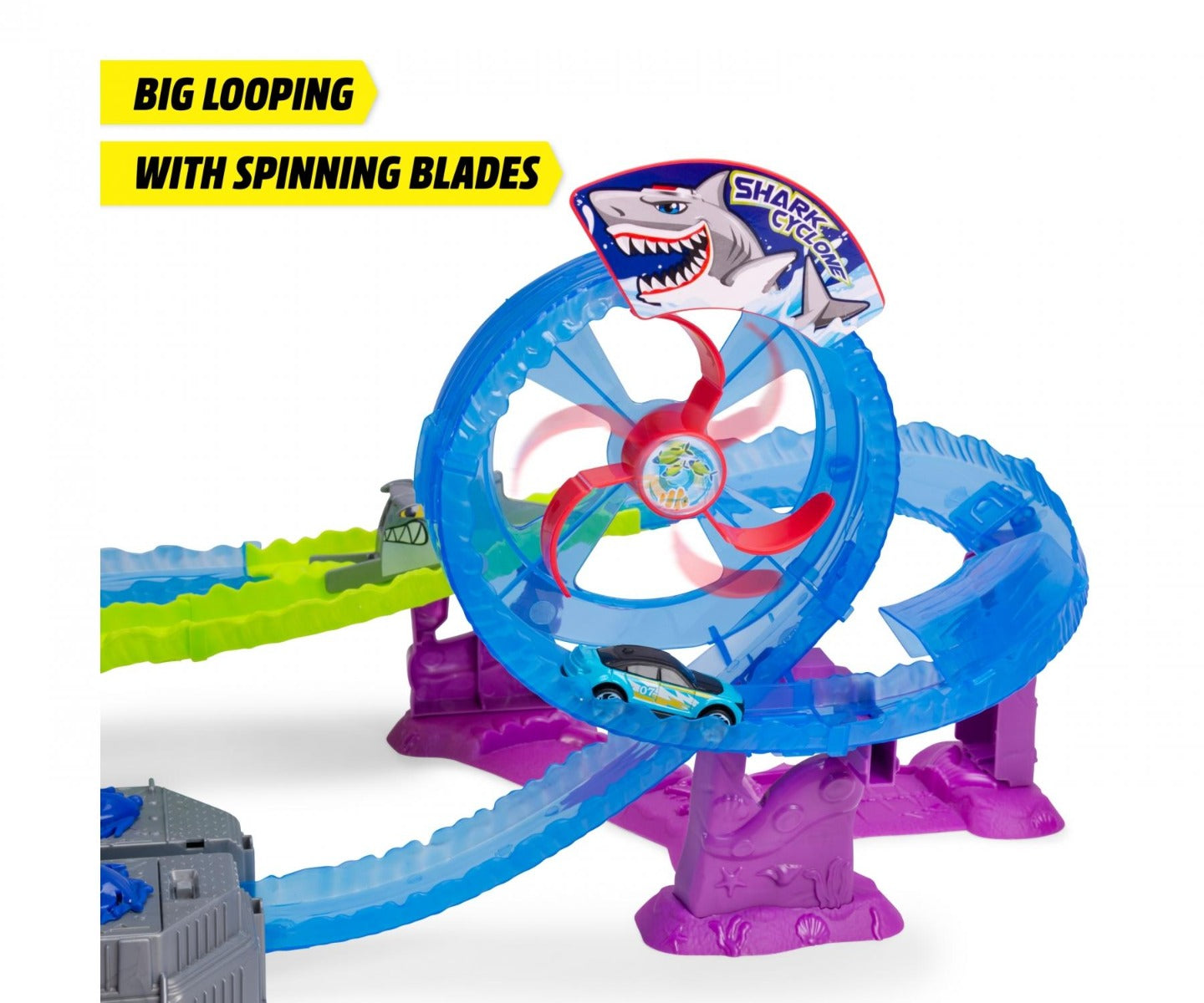 Buy Dickie Toys White Shark Car Race Track | Yallatoys.com