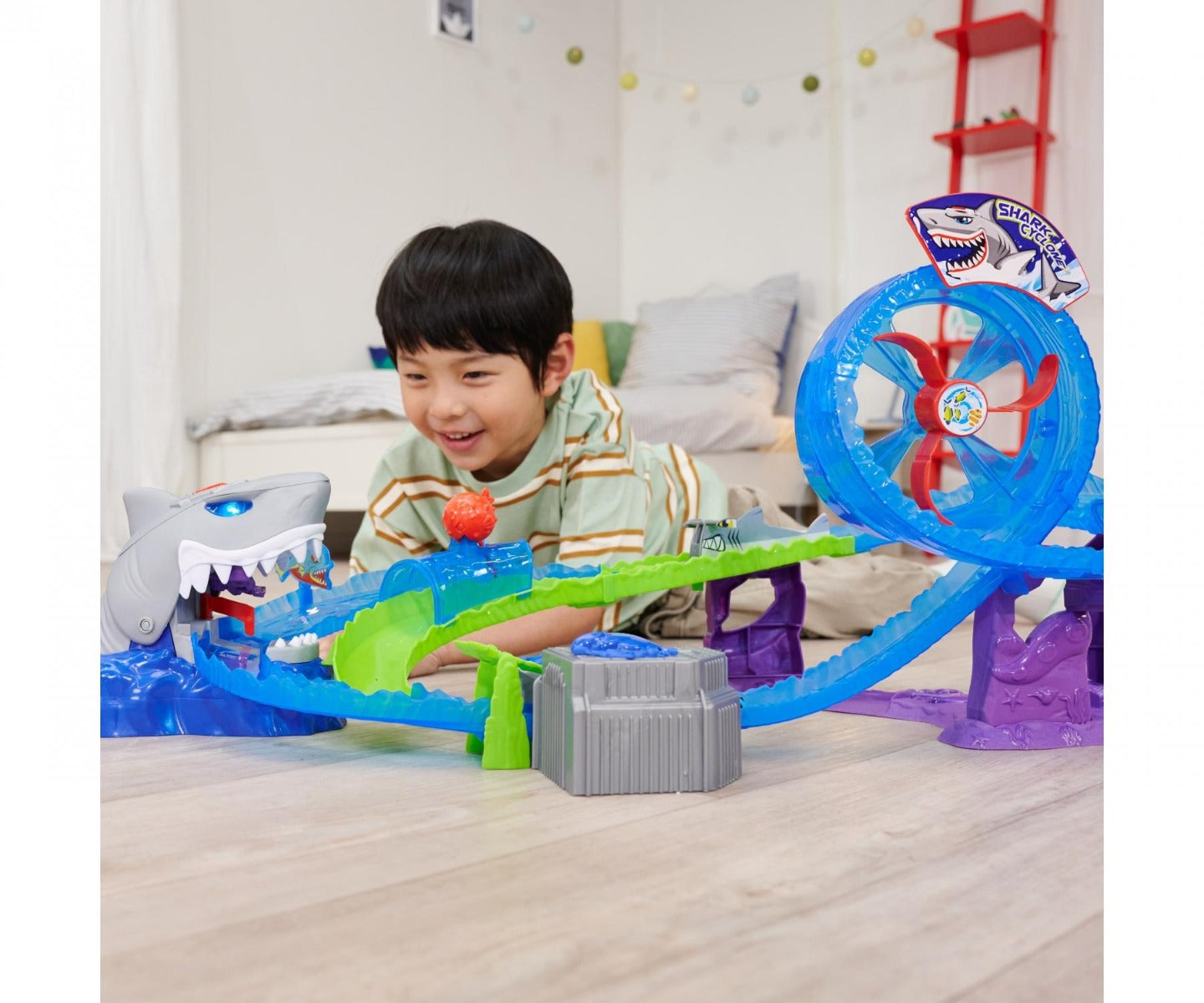 Buy Dickie Toys White Shark Car Race Track | Yallatoys.com