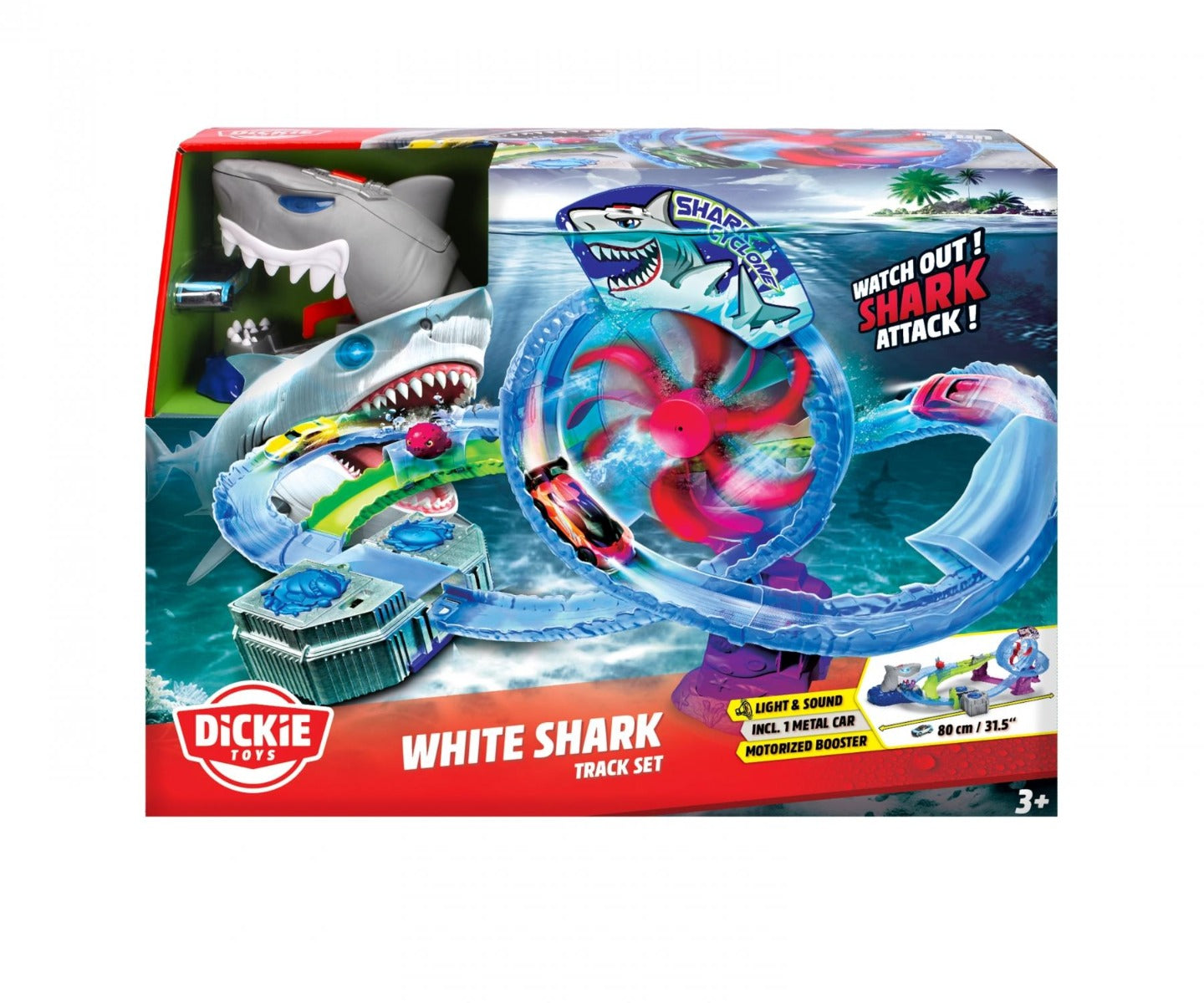 Buy Dickie Toys White Shark Car Race Track | Yallatoys.com