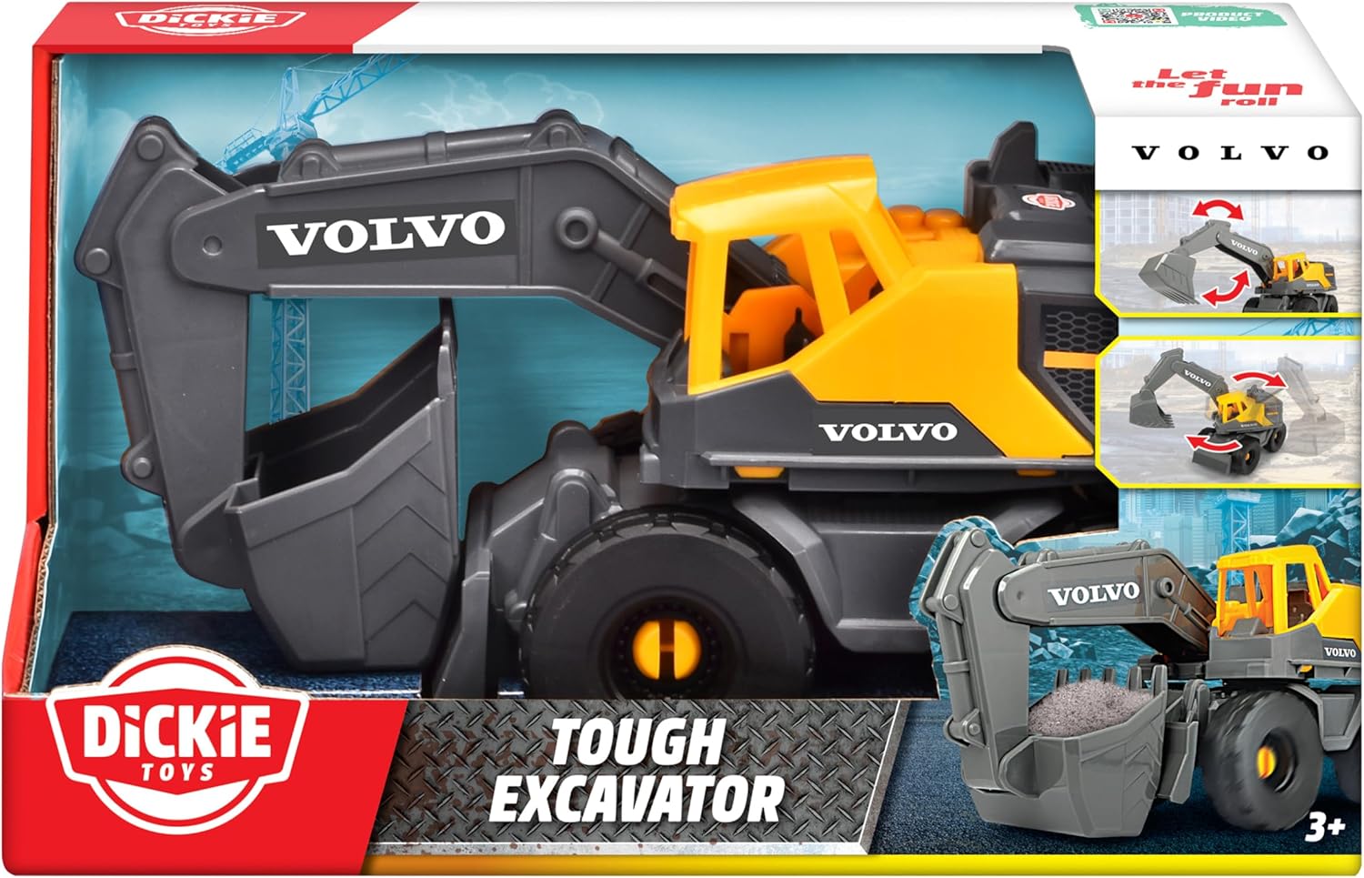 Buy Dickie Volvo Tough Excavator | Yallatoys.com