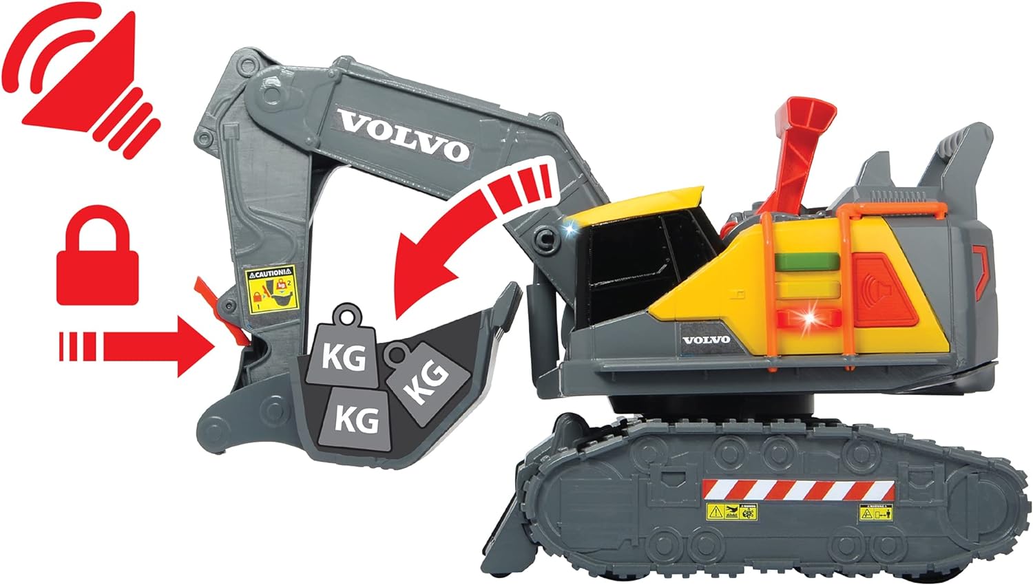 Buy Dickie Volvo 12inch Excavator Construction Truck | Yallatoys.com
