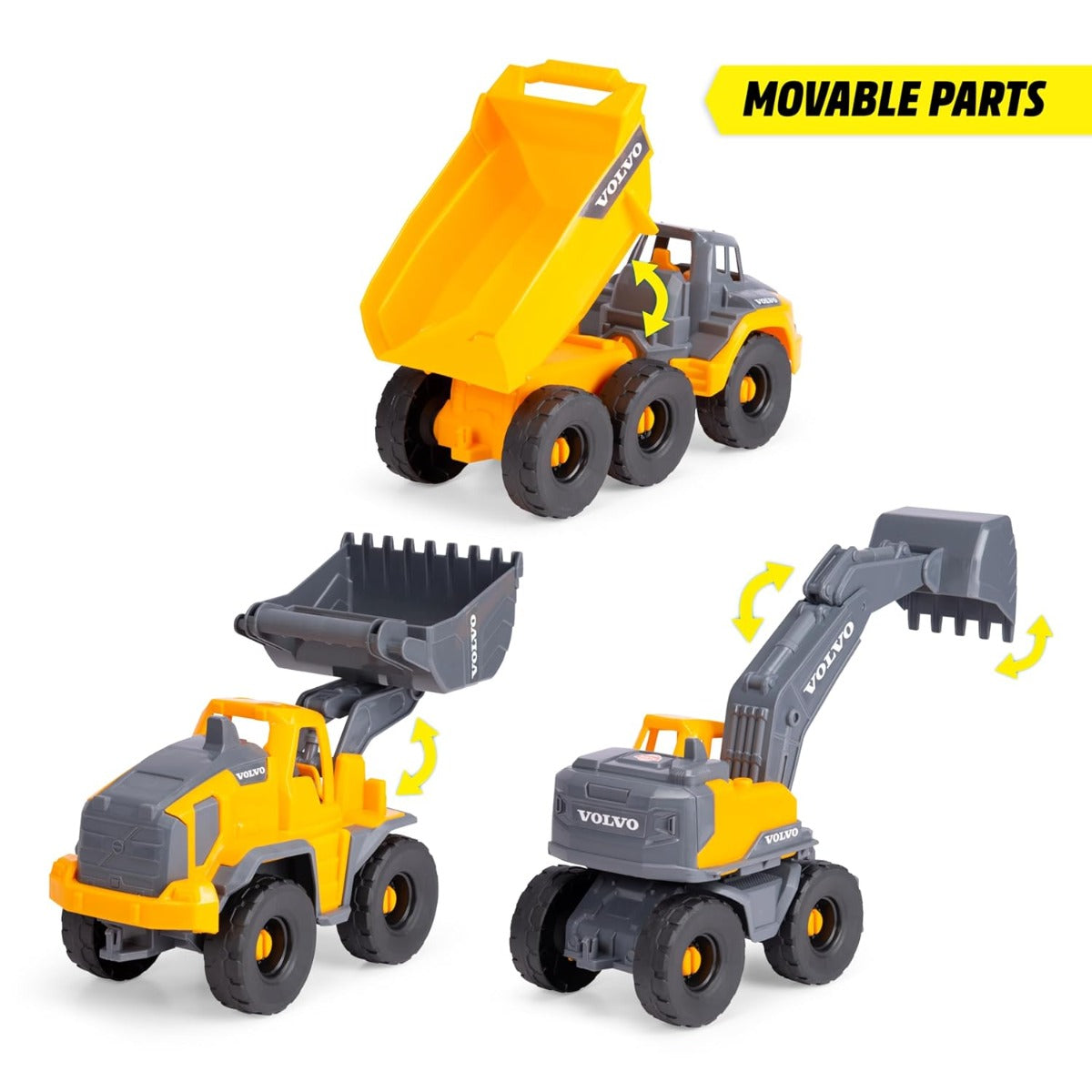 Buy Dickie Toys Set Of 3 Volvo Construction Site Vehicles | Yallatoys.com