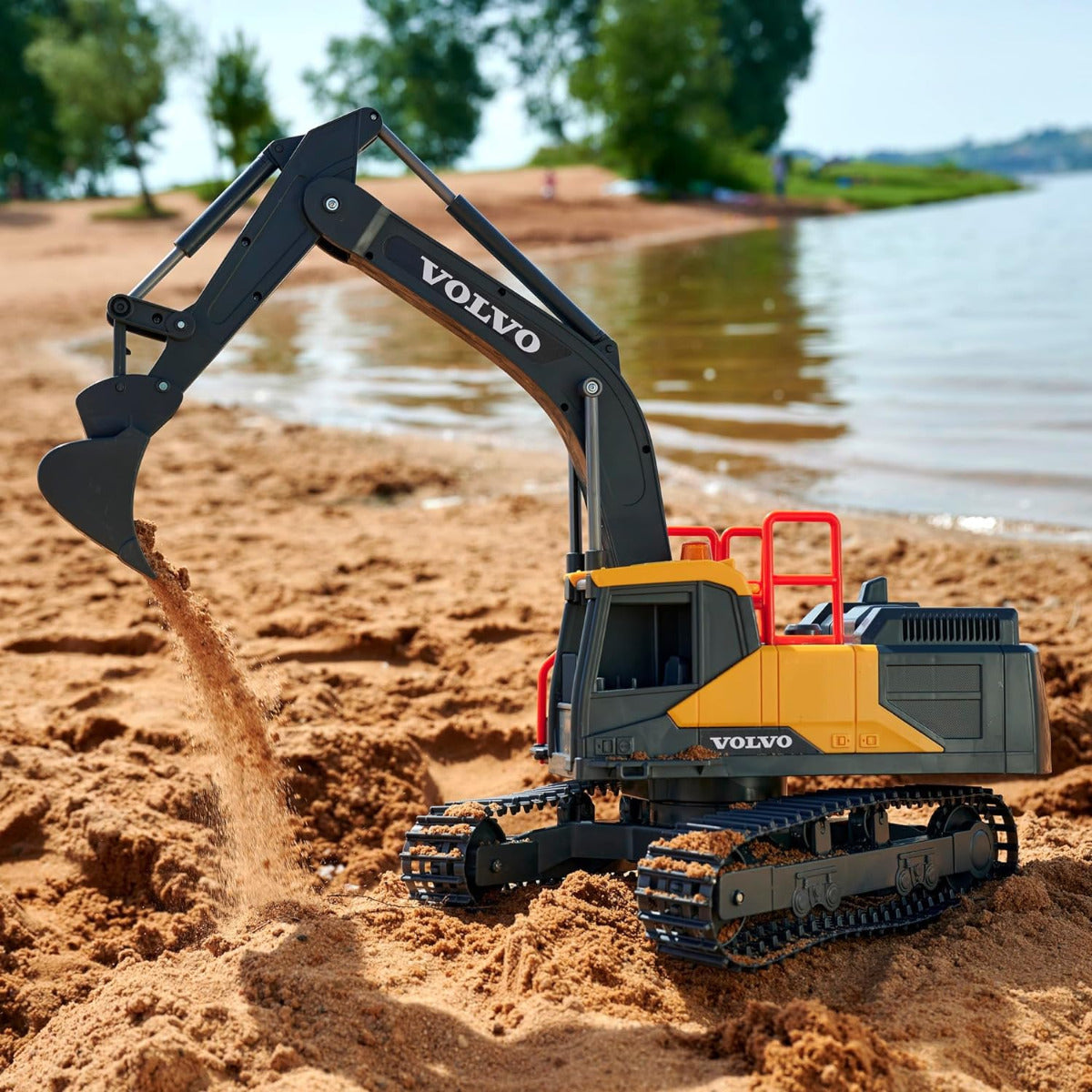 Buy Dickie Remote Control Volvo 24inch Excavator Construction Vehicle | Yallatoys.com