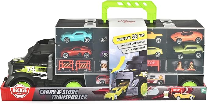 Buy Dickie Toys Truck Carry Case with 4 Die Cast Vehicles (Sold Separately Subject To Availability) | Yallatoys.com