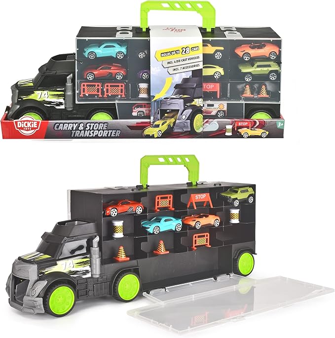 Buy Dickie Toys Truck Carry Case with 4 Die Cast Vehicles (Sold Separately Subject To Availability) | Yallatoys.com