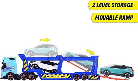 Buy Dickie Volvo Car Transporter Vehicle Playset 4Pcs | Yallatoys.com